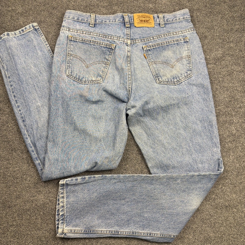 Levi Strauss & Co. Orange Tab Jeans Mens 38x34 Light Wash Modern Revival